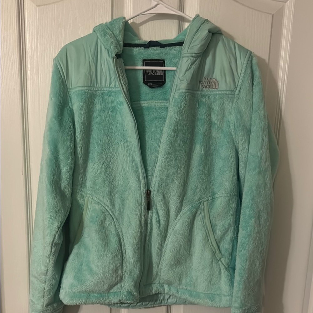The North Face Women's Light Green Teddy Jacket # 27